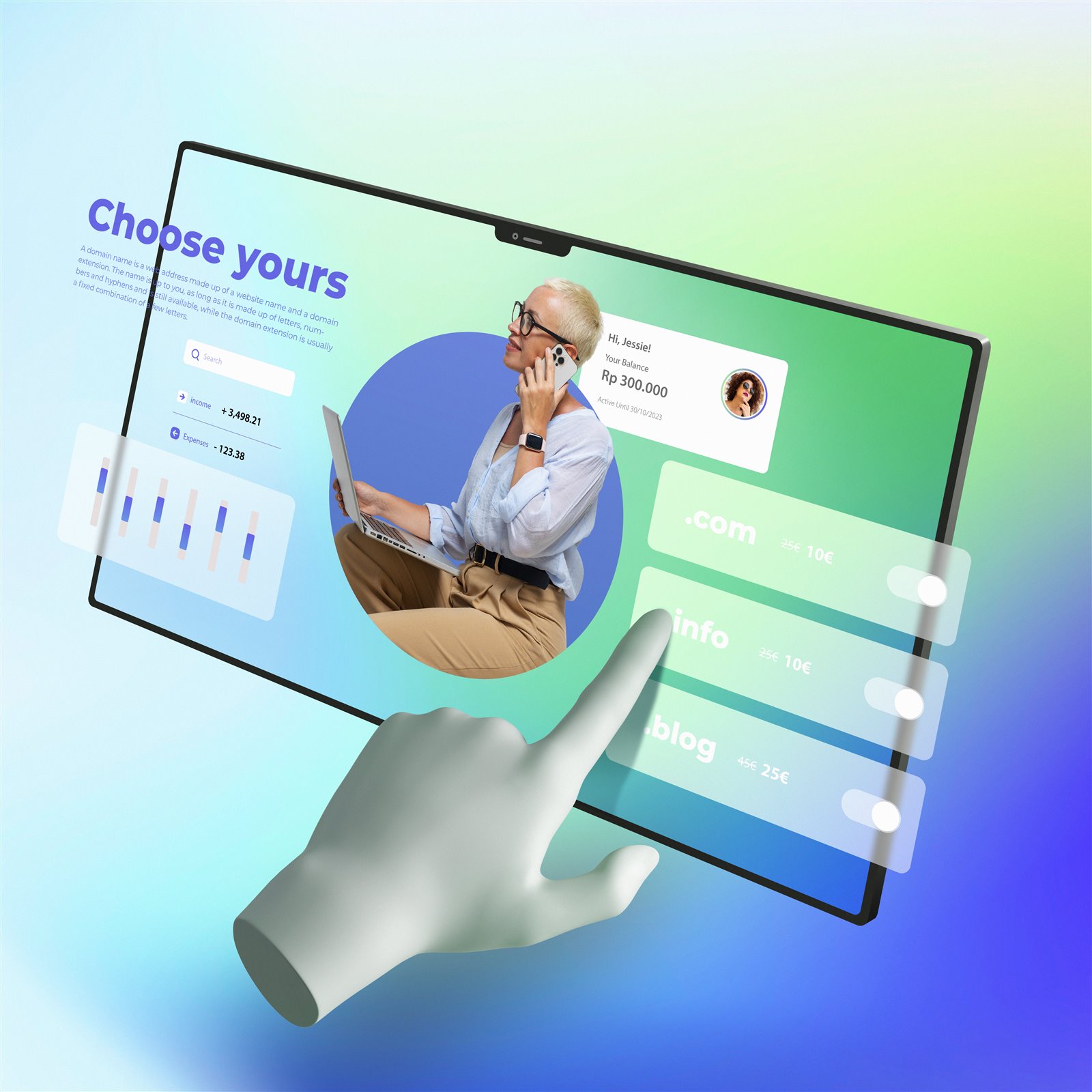 Concepto creativo de desarrollo web